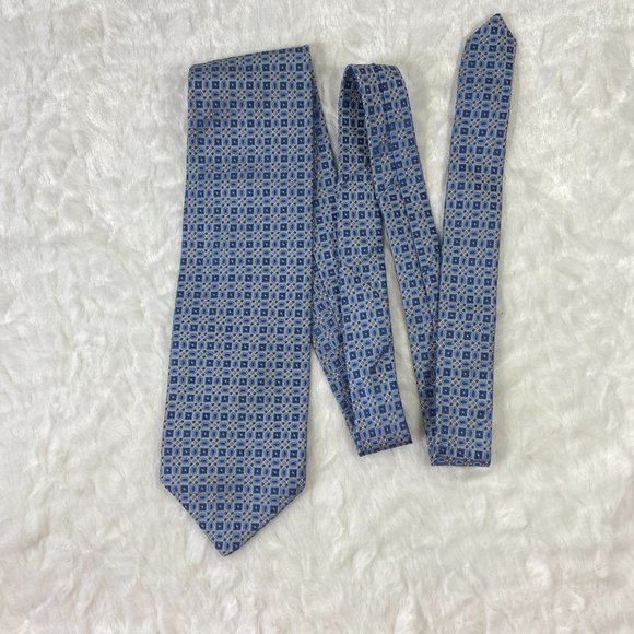 Jos.A.Bank Signature Collection - Silk Necktie Designer Geometric Tie Italy - Picture 3 of 4